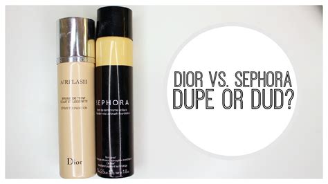 dior airflash dupes|DIOR AIRFLASH VS SEPHORA PERFECTION MIST FOUNDATION BATTLE .